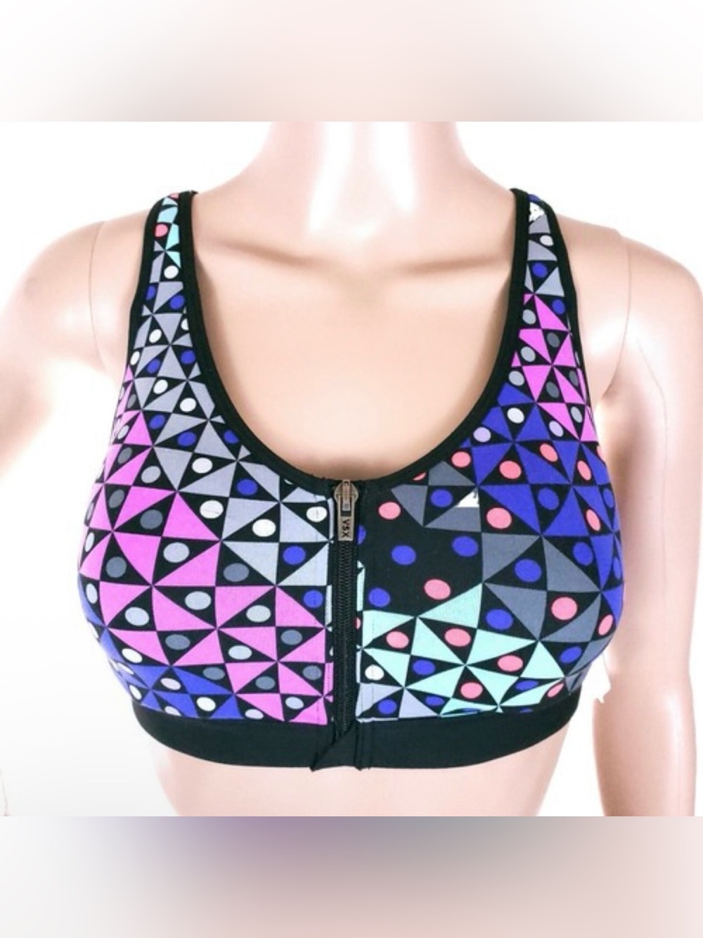 PINK Victoria’s Secret Front Zip Underwire Sports Bra 38DD